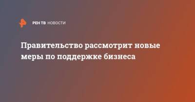 Борис Титов - Михаил Мишустин - Правительство рассмотрит новые меры по поддержке бизнеса - ren.tv - Россия
