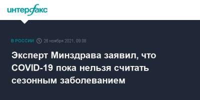 Владимир Чуланов - Эксперт Минздрава заявил, что COVID-19 пока нельзя считать сезонным заболеванием - interfax.ru - Россия - Москва