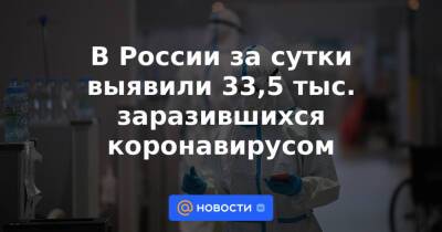 В России за сутки выявили 33,5 тыс. заразившихся коронавирусом - news.mail.ru - Россия - Англия - Италия - Германия - Австралия - Израиль - Чехия - Юар