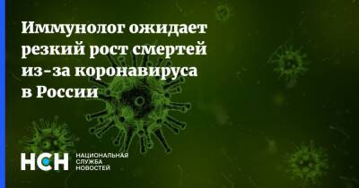Николай Крючков - Иммунолог ожидает резкий рост смертей из-за коронавируса в России - nsn.fm - Россия