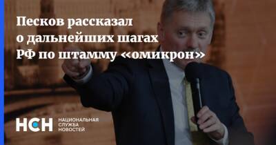 Дмитрий Песков - Песков рассказал о дальнейших шагах РФ по штамму «омикрон» - nsn.fm - Россия