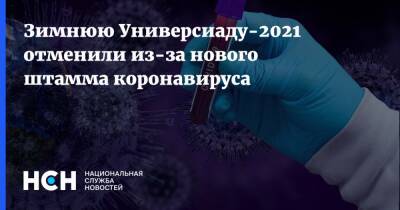 Зимнюю Универсиаду-2021 отменили из-за нового штамма коронавируса - nsn.fm - Швейцария
