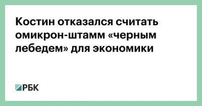 Андрей Костин - Костин отказался считать омикрон-штамм «черным лебедем» для экономики - smartmoney.one