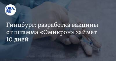 Александр Гинцбург - Гинцбург: разработка вакцины от штамма «Омикрон» займет 10 дней - ura.news - Россия
