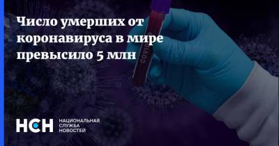 Число умерших от коронавируса в мире превысило 5 млн - nsn.fm