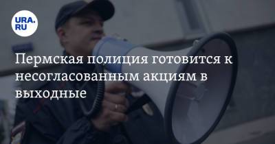 Пермская полиция готовится к несогласованным акциям в выходные - ura.news - Пермь