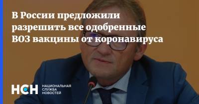 Борис Титов - В России предложили разрешить все одобренные ВОЗ вакцины от коронавируса - nsn.fm - Россия