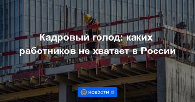 Кадровый голод: каких работников не хватает в России - news.mail.ru - Россия
