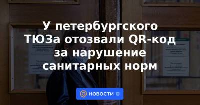 У петербургского ТЮЗа отозвали QR-код за нарушение санитарных норм - news.mail.ru - Санкт-Петербург