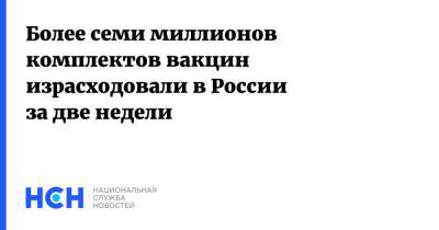 Михаил Мурашко - Более семи миллионов комплектов вакцин израсходовали в России за две недели - nsn.fm - Россия