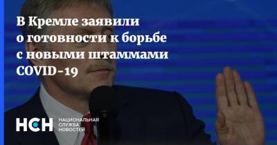 Дмитрий Песков - В Кремле заявили о готовности к борьбе с новыми штаммами COVID-19 - nsn.fm - Россия