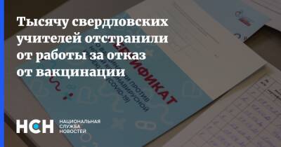 Тысячу свердловских учителей отстранили от работы за отказ от вакцинации - nsn.fm - Свердловская обл.
