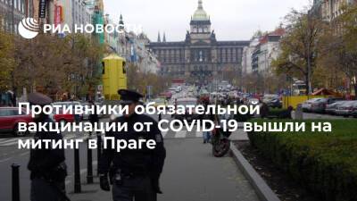 Милош Земан - Сотни противников обязательной вакцинации от COVID-19 проводят митинг в центре Праги - ria.ru - Прага - Чехия