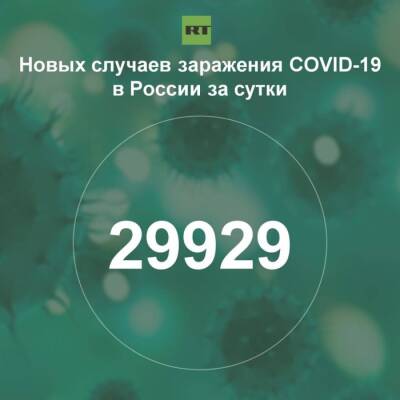 За сутки в России выявили 29 929 случаев инфицирования коронавирусом - rf-smi.ru - Россия