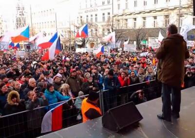 В Праге прошла очередная антиправительственная акция - eadaily.com - Прага - Чехия