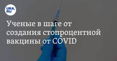Ученые в шаге от создания стопроцентной вакцины от COVID - ura.news