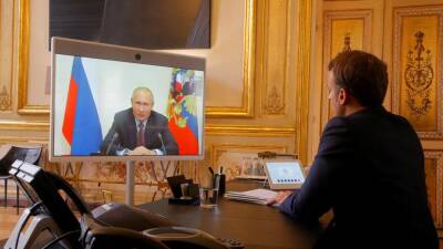 Владимир Путин - Путин провел телефонный разговор с Макроном - obzor.lt - Россия - Франция - Украина - Киев