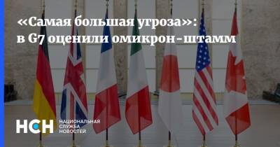 «Самая большая угроза»: в G7 оценили омикрон-штамм - nsn.fm - Англия