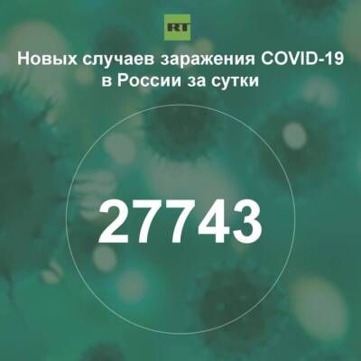 За сутки в России выявили 27 743 случая инфицирования коронавирусом - rf-smi.ru - Россия