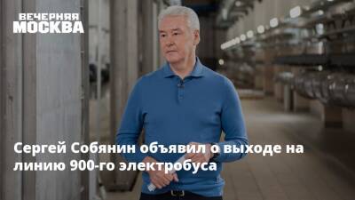Сергей Собянин - Сергей Собянин объявил о выходе на линию 900-го электробуса - vm.ru - Москва