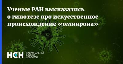 Ученые РАН высказались о гипотезе про искусственное происхождение «омикрона» - nsn.fm - Россия