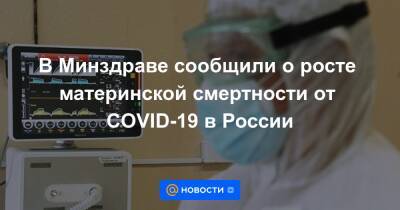 В Минздраве сообщили о росте материнской смертности от COVID-19 в России - news.mail.ru - Россия