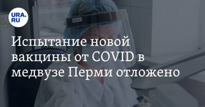 Испытание новой вакцины от COVID в медвузе Перми отложено - ura.news - Пермь