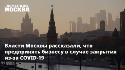 Владимир Ефимов - Власти Москвы рассказали, что предпринять бизнесу в случае закрытия из-за COVID-19 - vm.ru - Москва