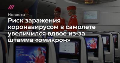 Риск заражения коронавирусом в самолете увеличился вдвое из-за штамма «омикрон» - tvrain.ru