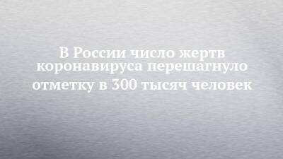 В России число жертв коронавируса перешагнуло отметку в 300 тысяч человек - chelny-izvest.ru - Россия - республика Татарстан