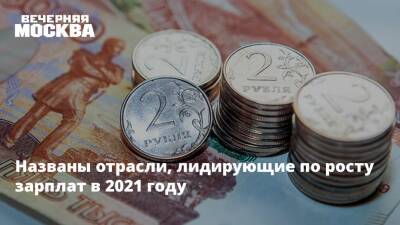 Названы отрасли, лидирующие по росту зарплат в 2021 году - vm.ru - Россия