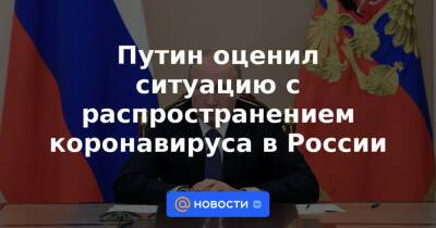 Путин оценил ситуацию с распространением коронавируса в России - news.mail.ru - Россия