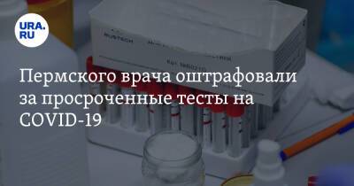 Пермского врача оштрафовали за просроченные тесты на COVID-19 - ura.news - Пермь