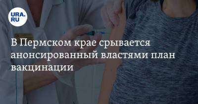 В Пермском крае срывается анонсированный властями план вакцинации - ura.news - Пермский край