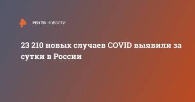 23 210 новых случаев COVID выявили за сутки в России - ren.tv - Россия