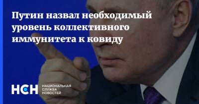 Владимир Путин - Анна Попова - Путин назвал необходимый уровень коллективного иммунитета к ковиду - nsn.fm - Россия