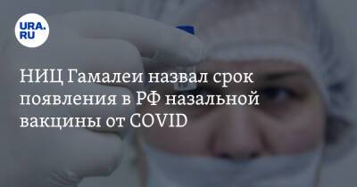 НИЦ Гамалеи назвал срок появления в РФ назальной вакцины от COVID - ura.news - Россия