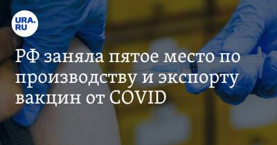 РФ заняла пятое место по производству и экспорту вакцин от COVID - ura.news - Россия