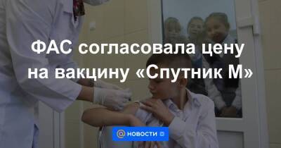 Михаил Мурашко - ФАС согласовала цену на вакцину «Спутник М» - smartmoney.one