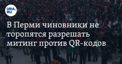 В Перми чиновники не торопятся разрешать митинг против QR-кодов - ura.news - Пермь
