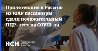 Анна Попова - Прилетевшие в Россию из ЮАР пассажиры сдали положительный ПЦР-тест на COVID-19 - nsn.fm - Россия - Юар