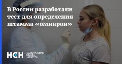 В России разработали тест для определения штамма «омикрон» - nsn.fm - Россия