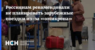 Владимир Чуланов - Россиянам рекомендовали не планировать зарубежные поездки из-за «омикрона» - nsn.fm - Минздрав