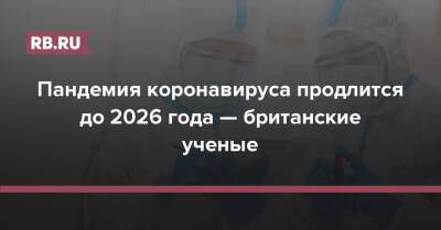 Пандемия коронавируса продлится до 2026 года — британские ученые - rb.ru