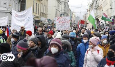В Вене митинги антипрививочников собрали тысячи человек - newizv.ru