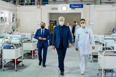 Собянин осмотрел ремонт корпуса резервного коронавирусного госпиталя - tvc.ru - Москва