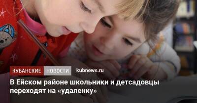 В Ейском районе школьники и детсадовцы переходят на «удаленку» - kubnews.ru - Ейск