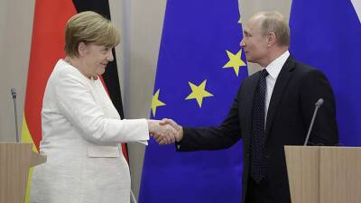 Владимир Путин - Ангела Меркель - Путин поблагодарил экс-канцлера ФРГ Меркель за сотрудничество - iz.ru - Россия - Германия - Израиль