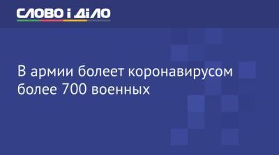 В армии болеет коронавирусом более 700 военных - ru.slovoidilo.ua