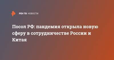Андрей Денисов - Посол РФ: пандемия открыла новую сферу в сотрудничестве России и Китая - ren.tv - Россия - Китай